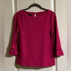 Talbots Ruffled Sleeve SP Ladies top